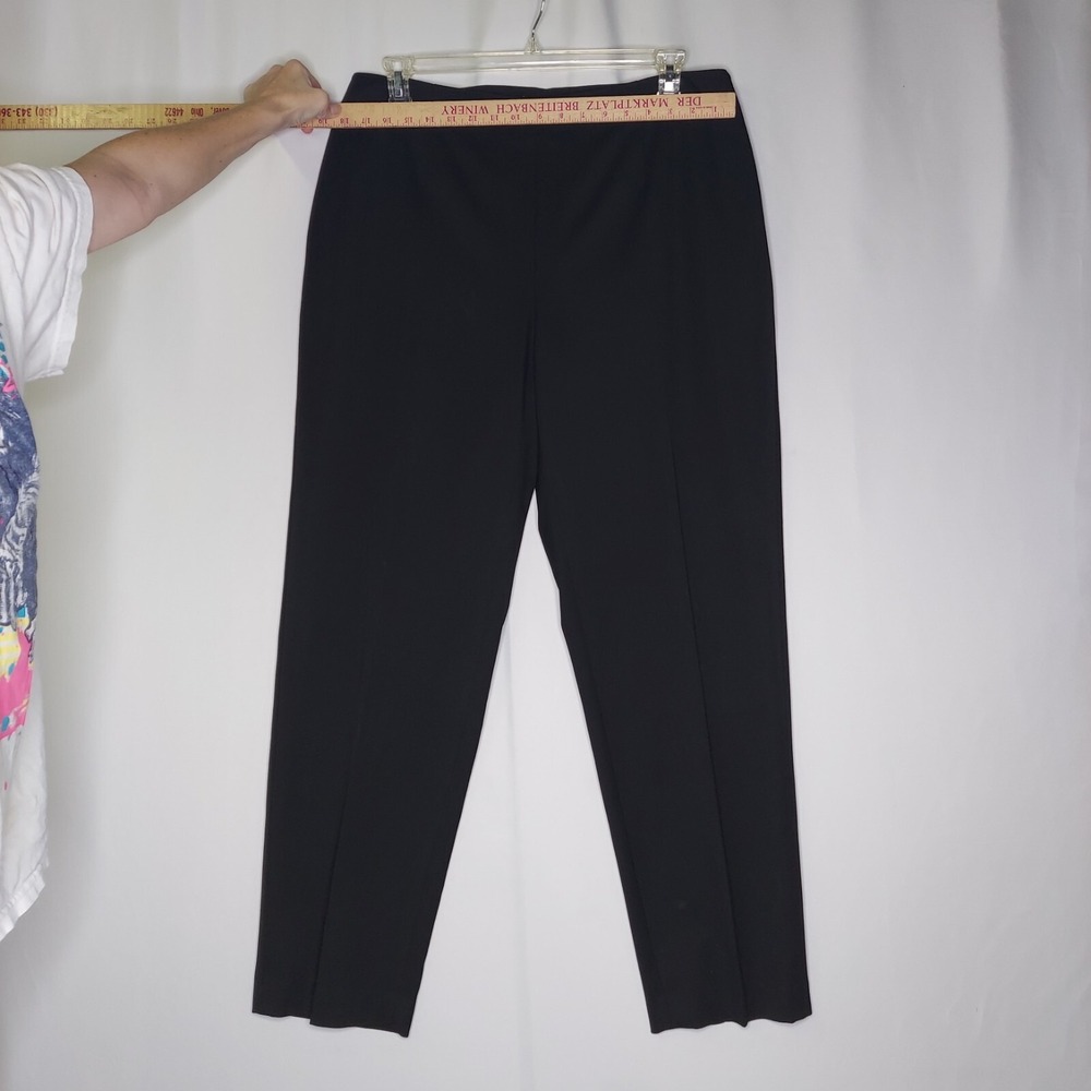 Talbots Classic Fit Pants Womens 16W Black Stretch Side Zip Twill NO-Pockets NEW - Picture 5 of 9